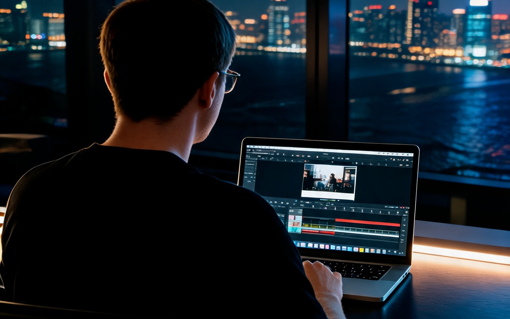 Social Media Management Beispiel - Professionelle Nachtszenen Editing
